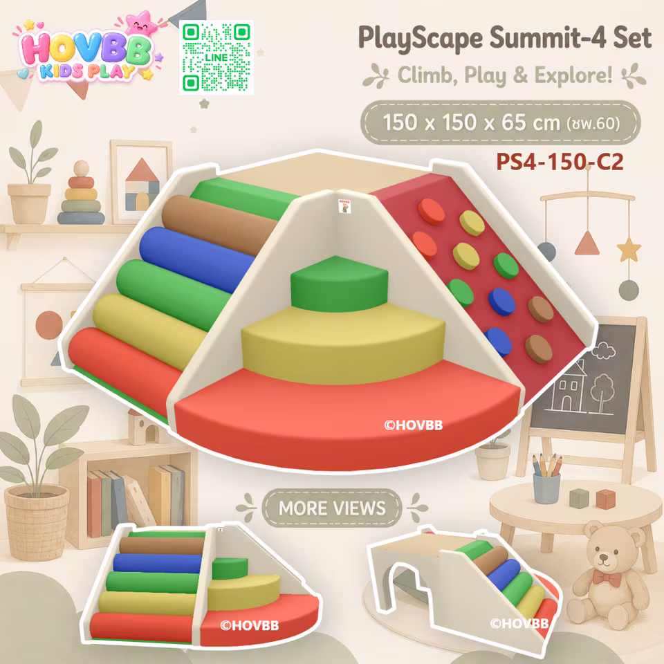 ชุดปีนป่าย PlayScape Summit 4 (C) รุ่นบันไดเข้ามุมสามเหลี่ยม