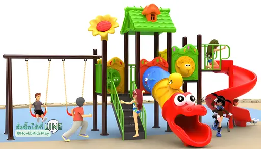 ชุดสนามเด็กเล่นกลางแจ้ง Dragon Tunnel Combo