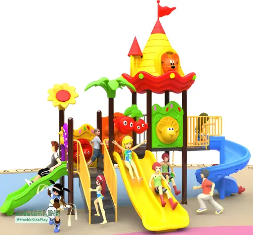 ชุดสนามเด็กเล่นกลางแจ้ง Wizard Castle Trio