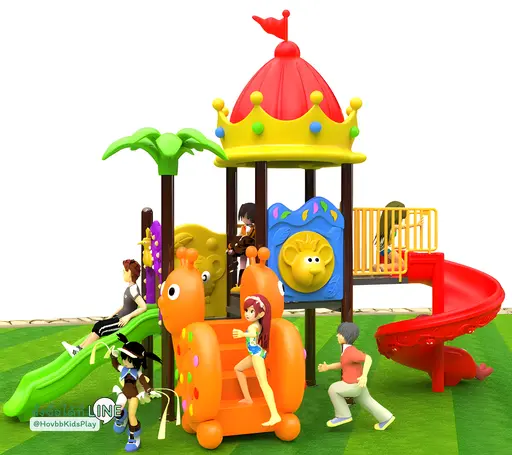 ชุดสนามเด็กเล่นกลางแจ้ง Crown Snail Playset