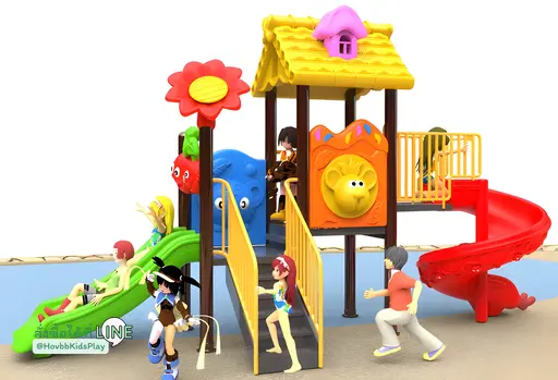 ชุดสนามเด็กเล่นกลางแจ้ง Sunny Cottage Duo