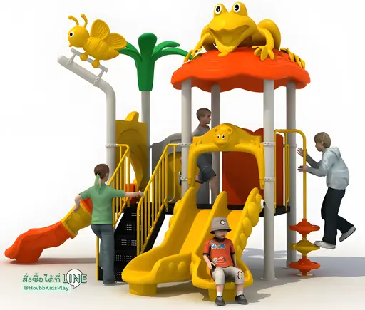 ชุดสนามเด็กเล่นกลางแจ้ง Frog & Bee Adventure