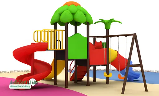 ของเล่นสนามเด็กพร้อมสไลเดอร์ 3 แบบ