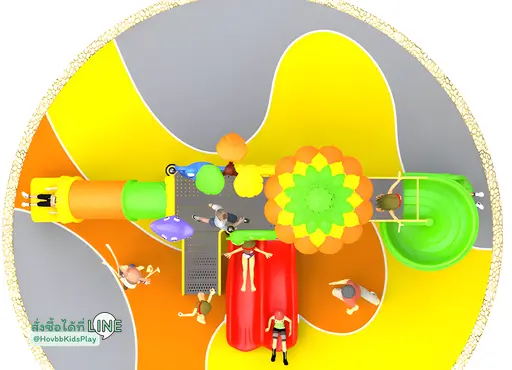 เครื่องเล่นสนามเด็กเล่นกลางแจ้ง อนุบาล