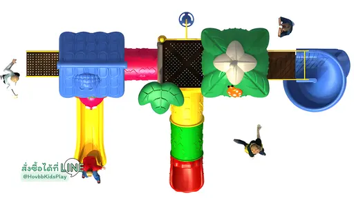 ของเล่นสนามเด็กอนุบาล ธีมธรรมชาติ Leaf Dome