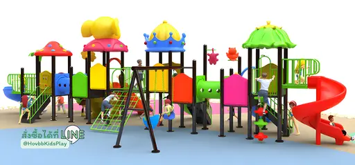 เครื่องเล่นสนามเด็กเล่นกลางแจ้ง