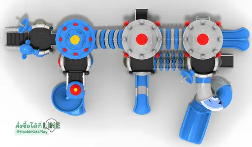 เครื่องเล่นสนามเด็กปฐมวัย พร้อมสไลเดอร์หลายแบบ