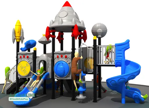 เครื่องเล่นสนามเด็กเล่นกลางแจ้ง ธีมอวกาศ จรวด
