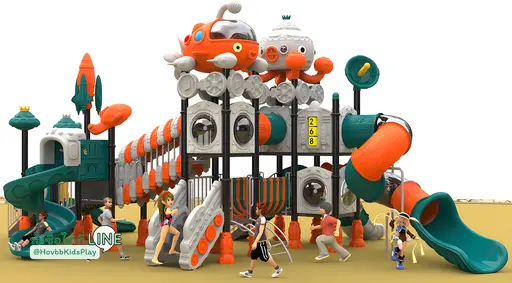 เครื่องเล่นสนามเด็กเล่นกลางแจ้ง ธีมสำรวจโลก