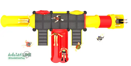 ของเล่นสนามเด็กกลางแจ้ง Dino Space Playground