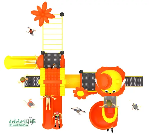 ของเล่นสนามเด็กกลางแจ้ง สไลเดอร์ท่อ Angel Smile