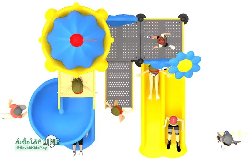 เครื่องเล่นสนามกลางแจ้งสำหรับโรงเรียนอนุบาล