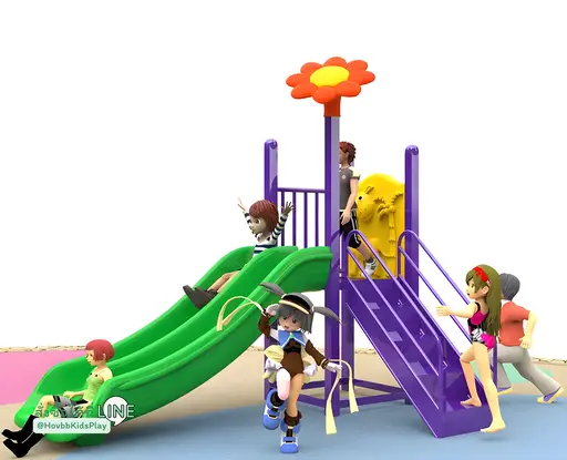 ของเล่นสนามกลางแจ้ง Giraffe Flower Mini