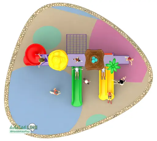 เครื่องเล่นสนามปีนป่ายสำหรับเด็กอนุบาล