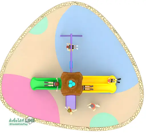 เครื่องเล่นสนามกลางแจ้งสำหรับเด็กอนุบาล