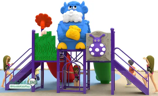 สนามเด็กเล่นกลางแจ้งธีมดอกไม้และแมลงเต่าทอง