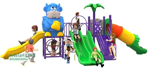 เครื่องเล่นสนามอนุบาล Blue Mascot Tunnel