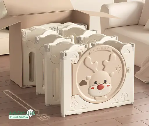 คอกกั้นเด็ก ลายกวาง สำหรับเด็กเล็ก