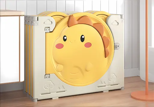 คอกกั้นเด็ก 6 ฟุต สีเหลืองสดใส