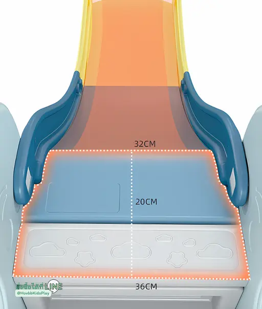 ของเล่นสนามเด็ก ยูนิคอร์น สีสันสดใส