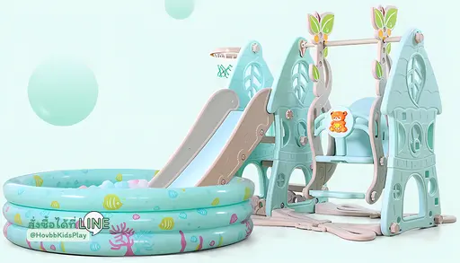 ชิงช้าสไลเดอร์เด็ก อายุ 2-6 ปี แข็งแรง ปลอดภัย