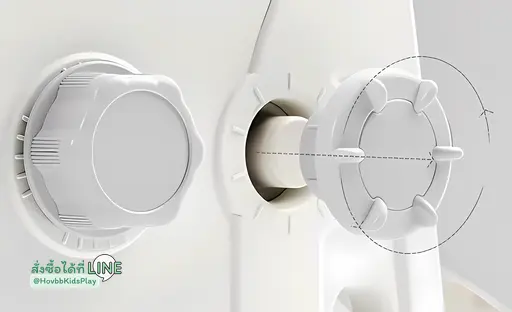 เครื่องเล่นเด็กในบ้าน พร้อมชิงช้าและกระดานลื่น