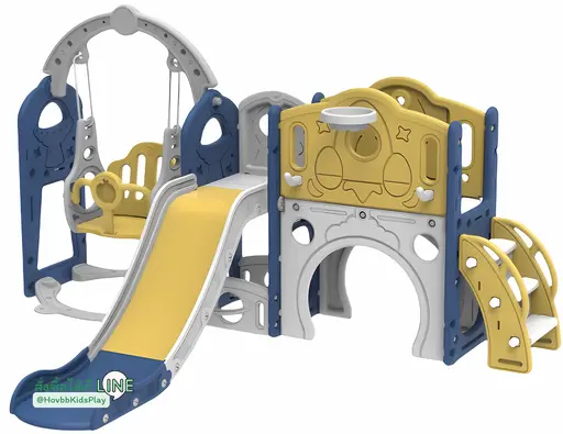 สไลเดอร์เด็ก พร้อมแป้นบาส และกล้องส่องทางไกล