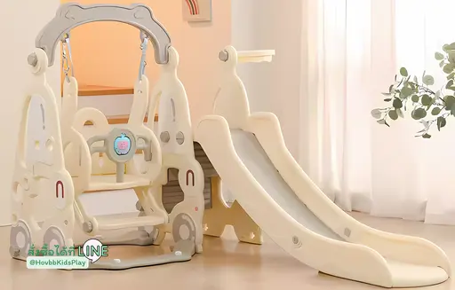 ชุดชิงช้าสไลเดอร์เด็ก สีครีม